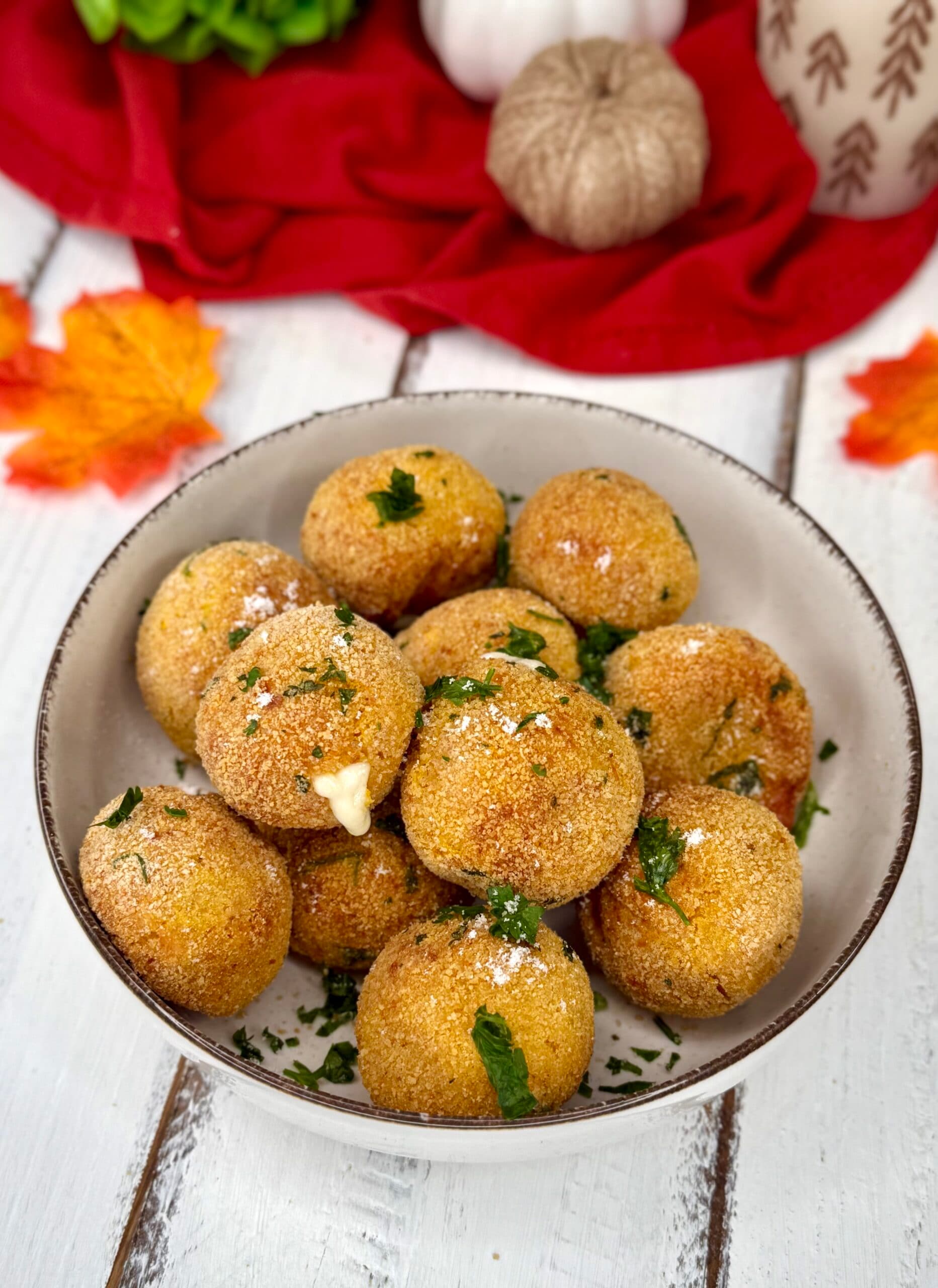 Pompoenballetjes in de airfryer