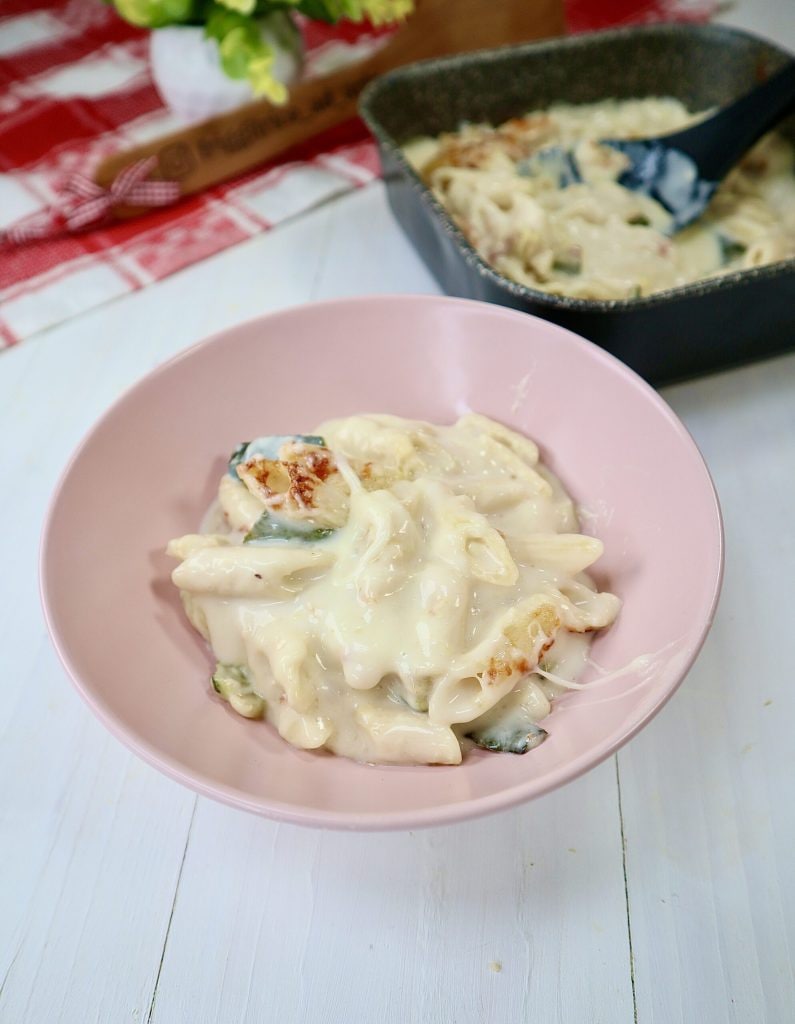 Romige overgebleven pasta in de airfryer