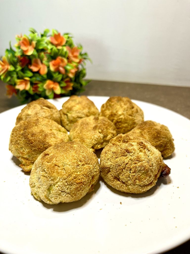 aardappel en courgette balletjes heteluchtfriteuse