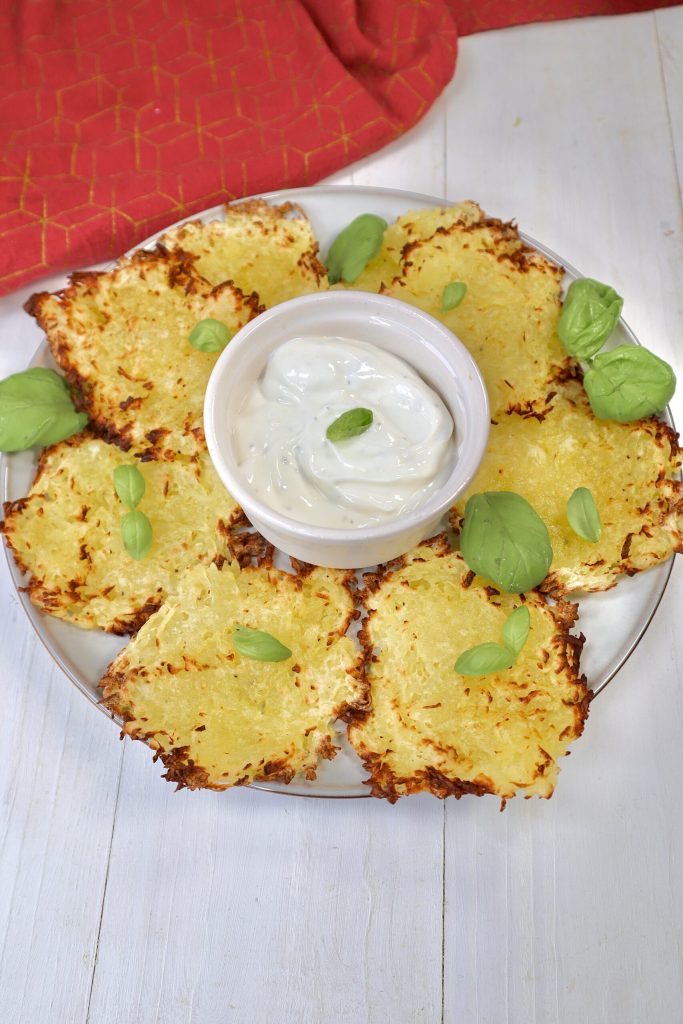 rösti van aardappelen in een airfryer