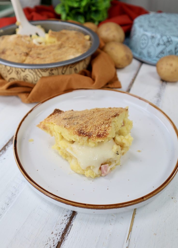 Aardappeltaart in heteluchtfriteuse