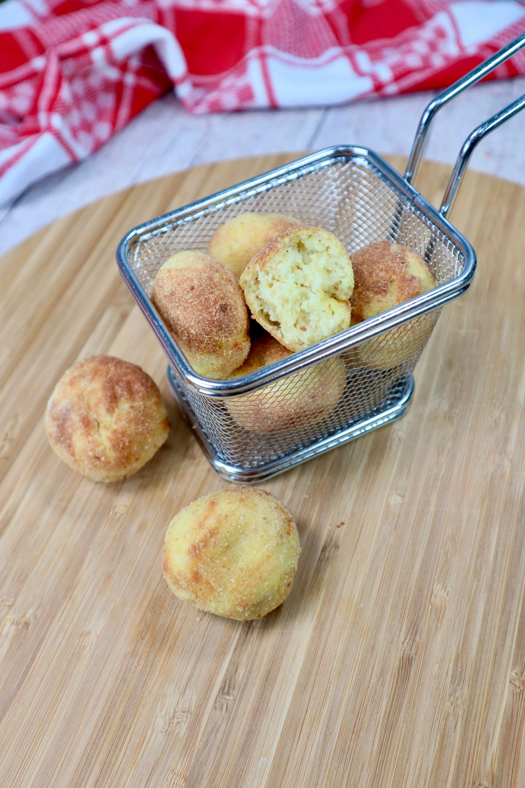 Zachte kabeljauwgehaktballen in airfryer