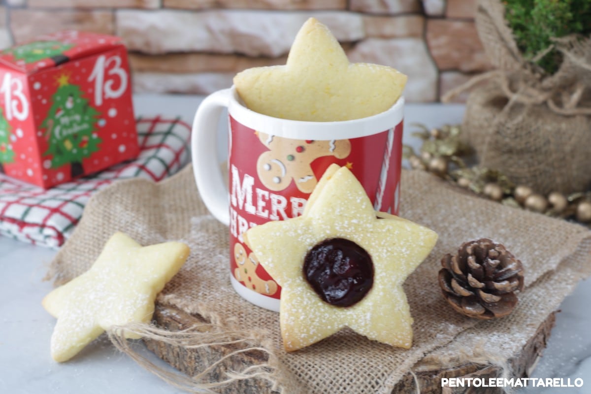 Kerststerren met jam
