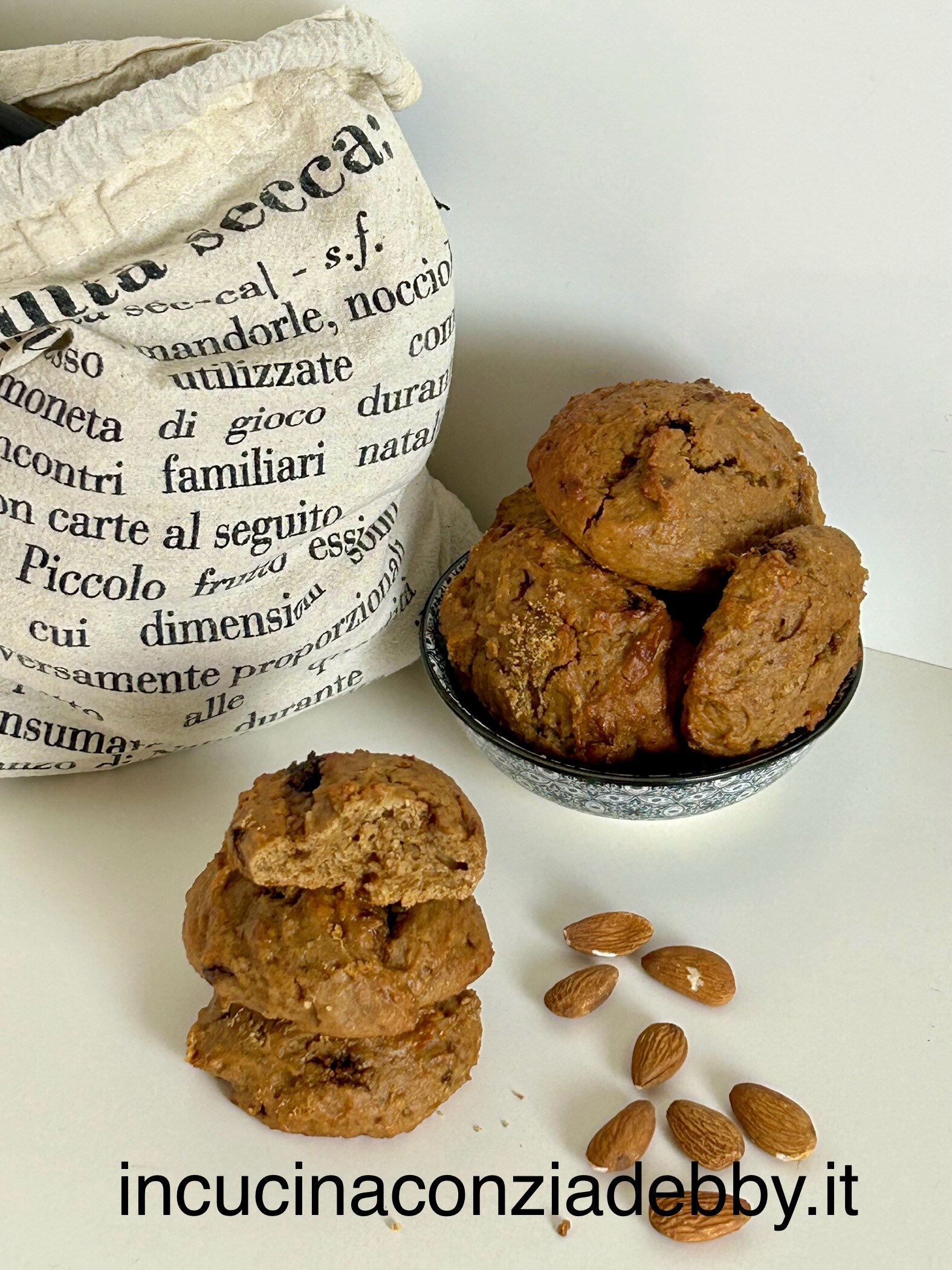 Grote koekjes zonder boter en zonder olie