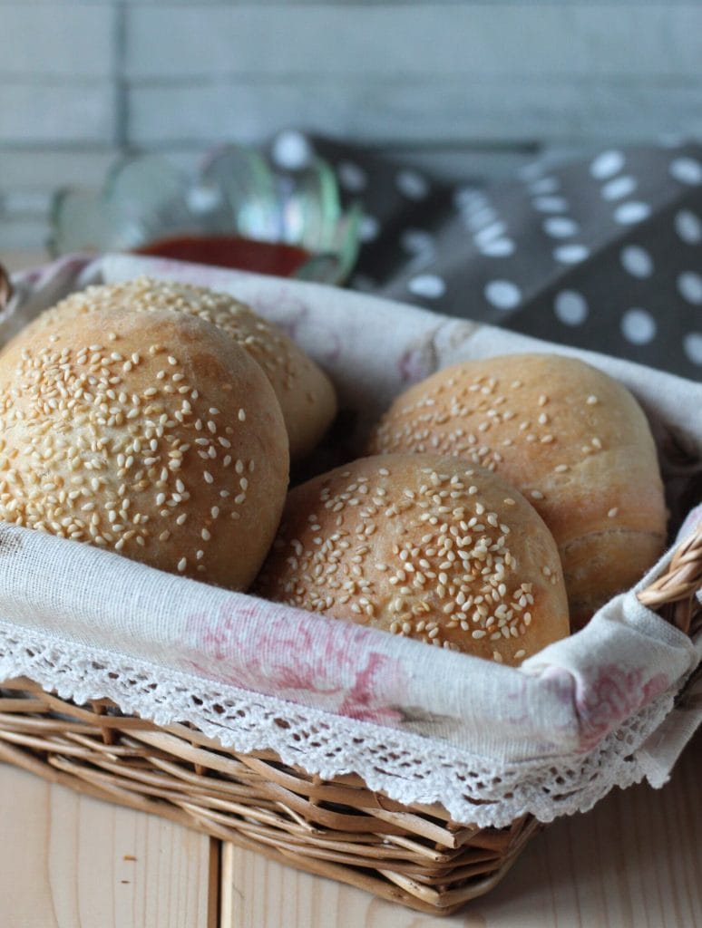 hamburgerbroodjes zonder boter en eieren