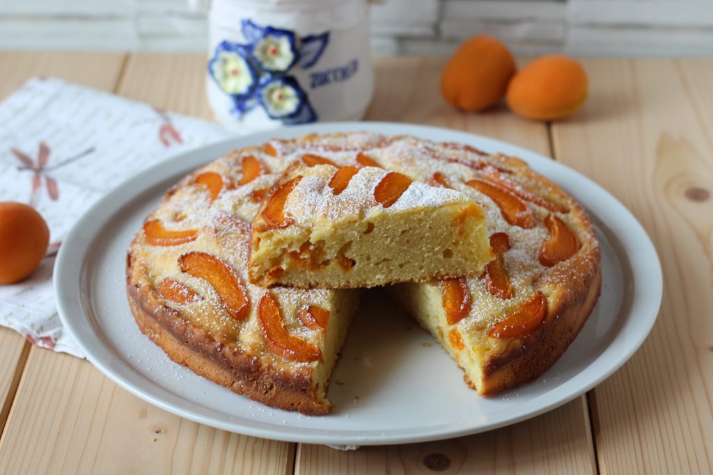 taart met ricotta en abrikozen