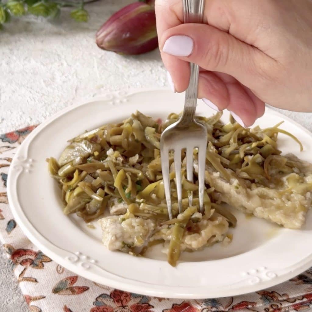 Scaloppine con carciofi