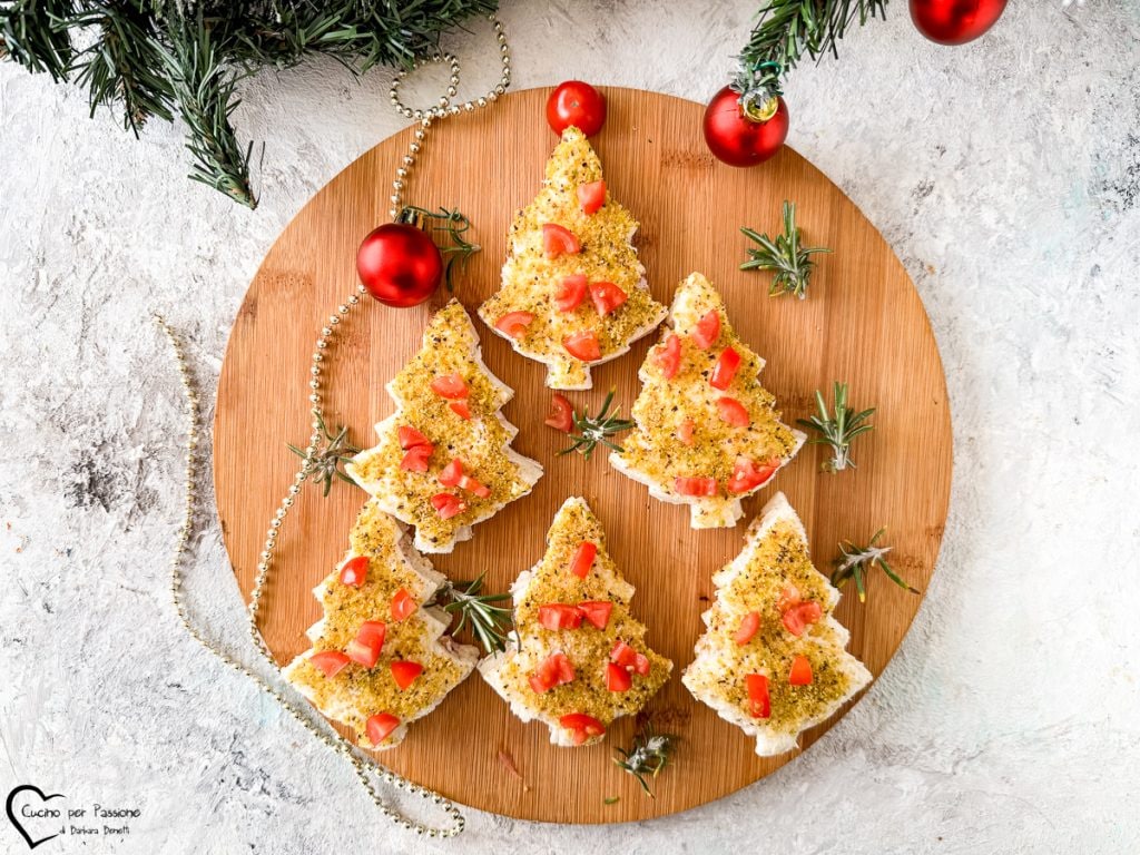 Kerst sandwiches met ham