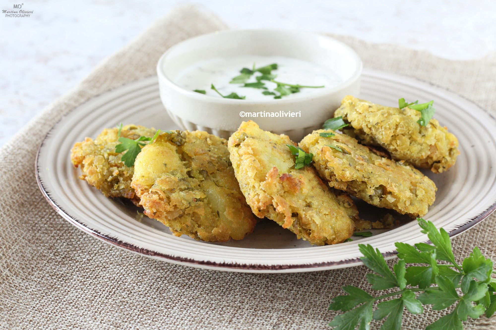 Kikkererwten en Aardappel Beignets