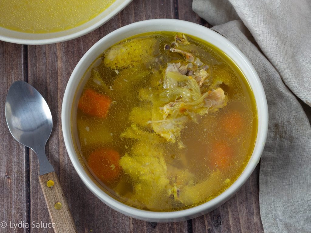 Kippenbouillon met de Instant Pot