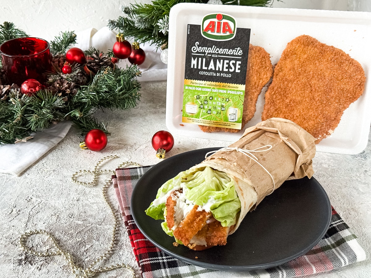KROKANTE KIP WRAP met milanese