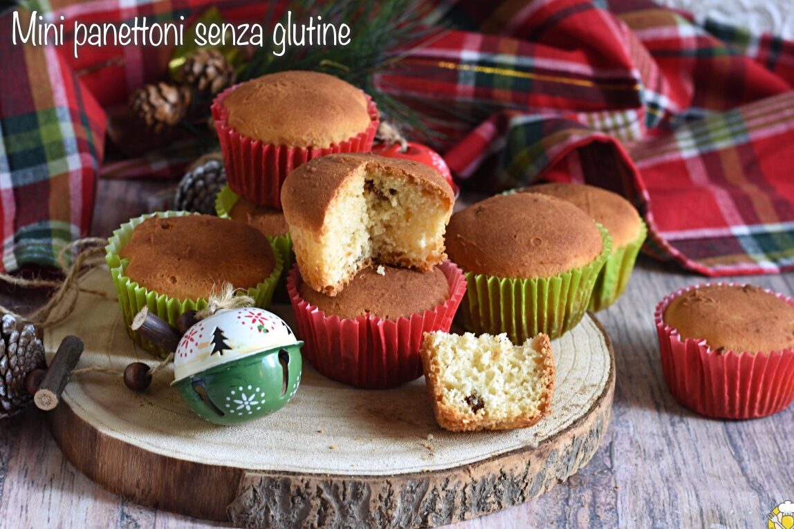 Mini panettons zonder gluten en zonder melk