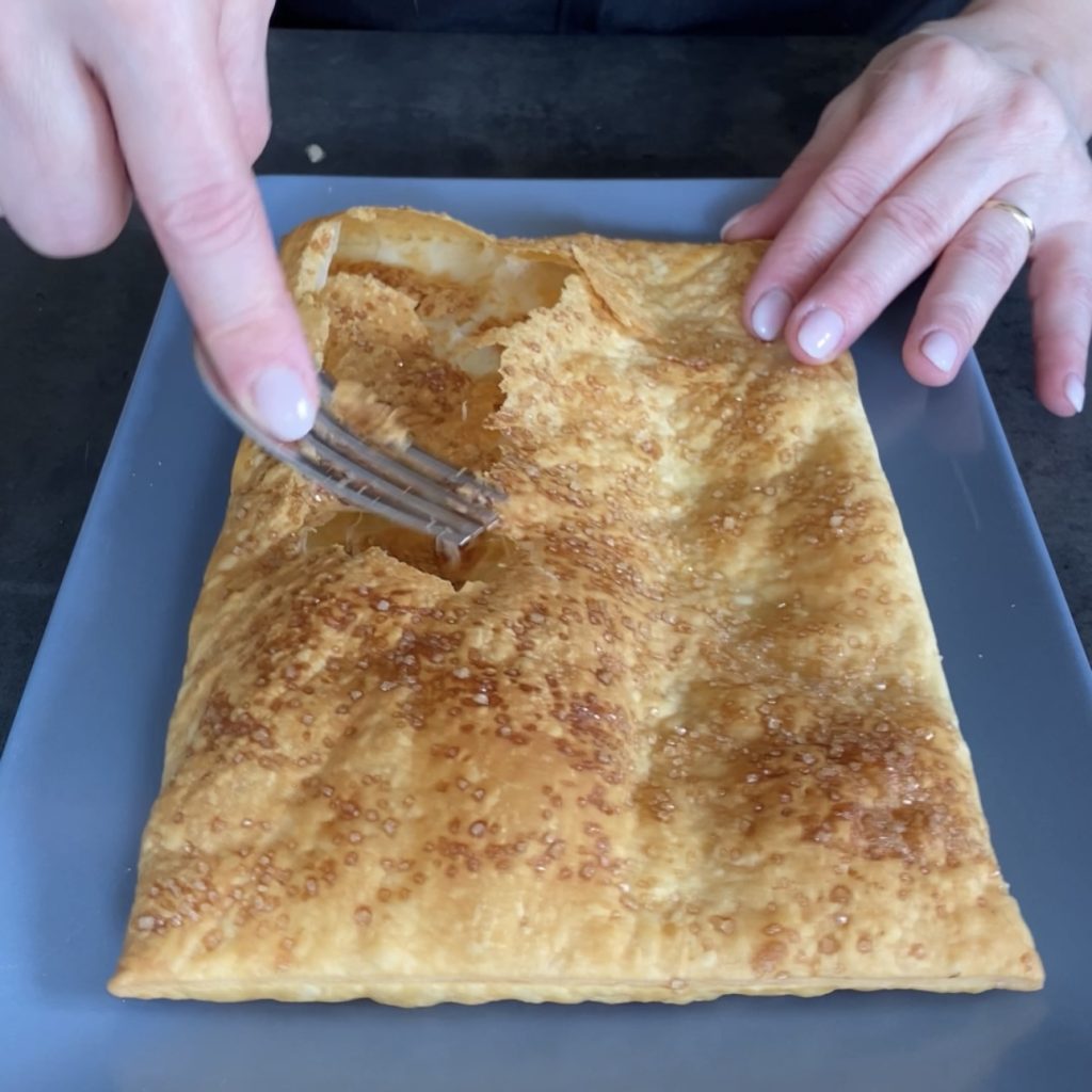 Millefeuille met aardbeien