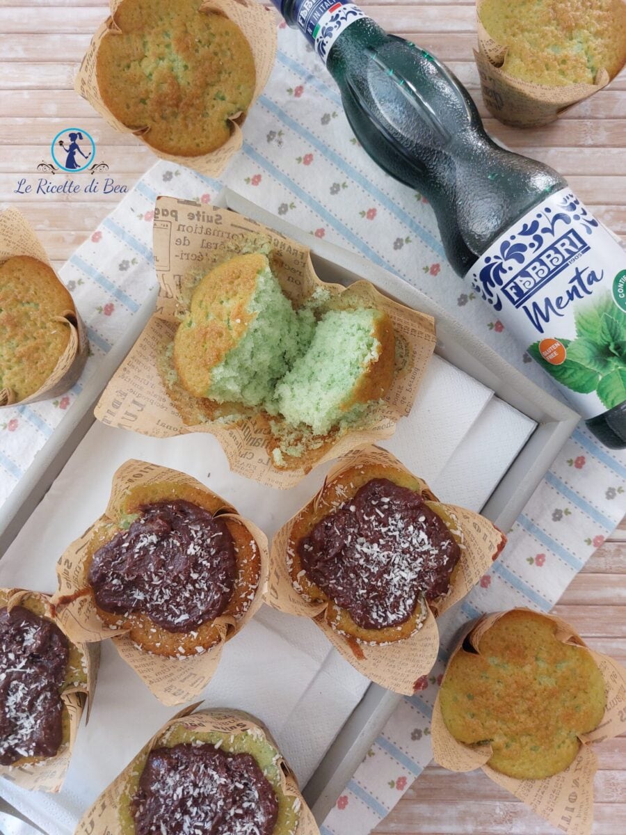 Muffins met Mint Siroop