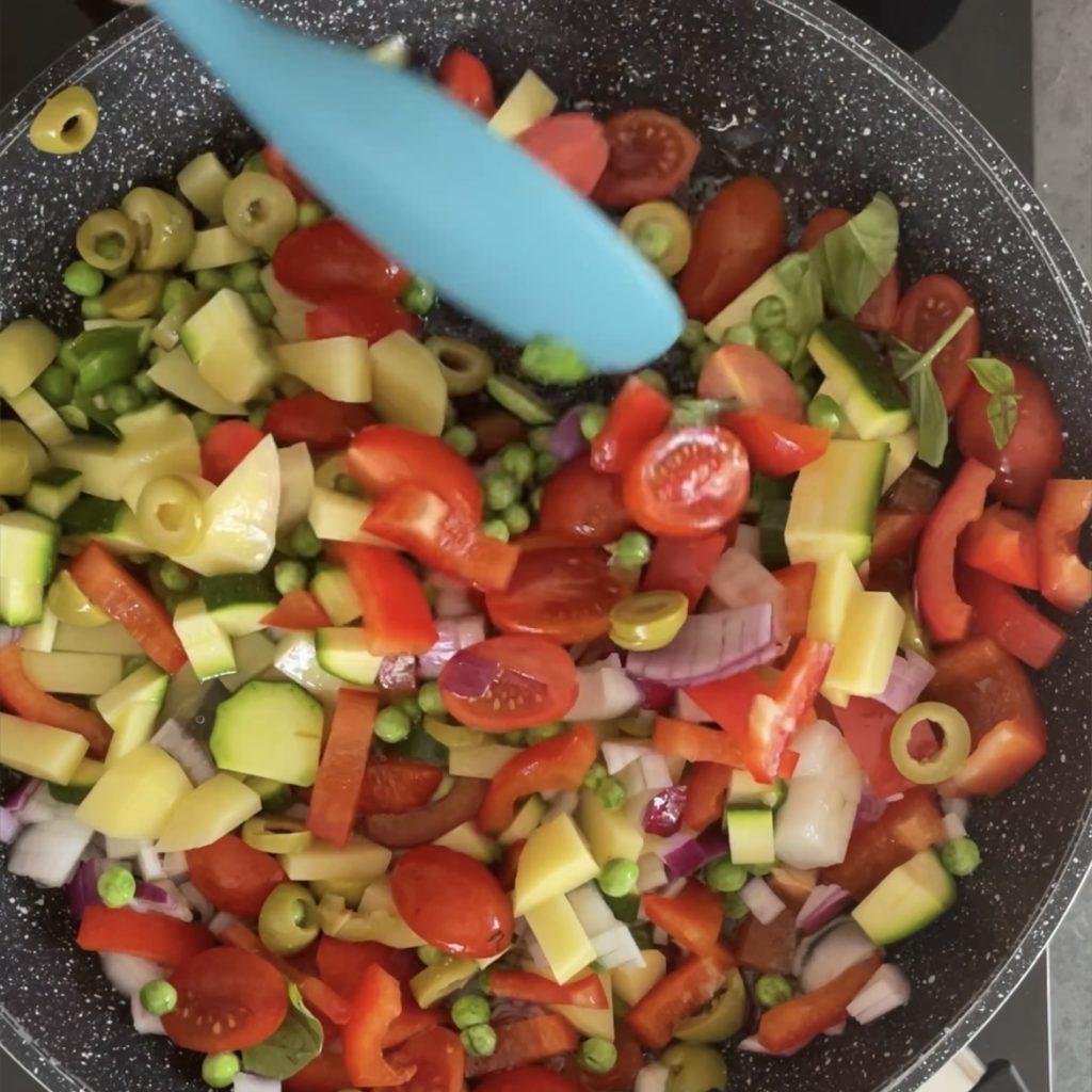 Ovenschotel Frittata met groenten