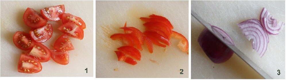 hoe de traditionele pan bagnat uit nice te vullen 1 tomaten snijden