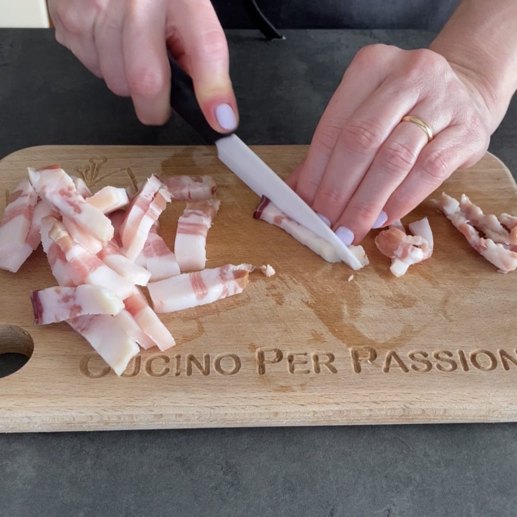 Pasta met artisjokken en guanciale