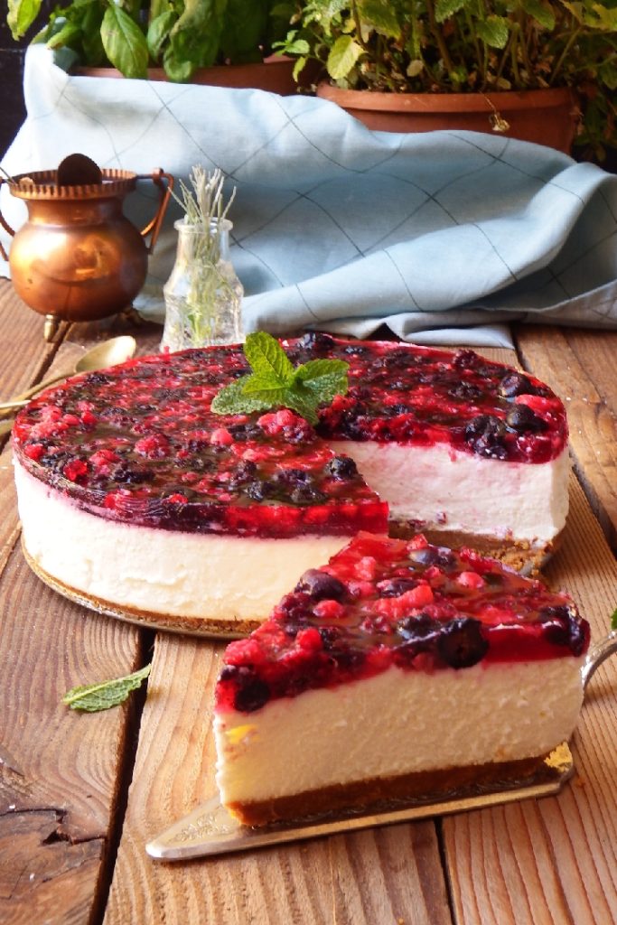Cheesecake met bosvruchten