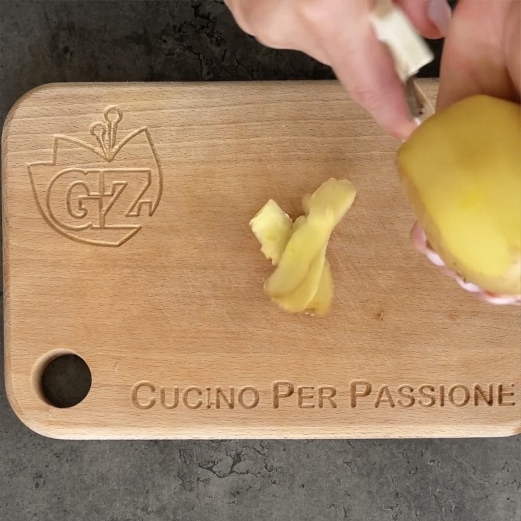 Pompoen en worst met aardappelen