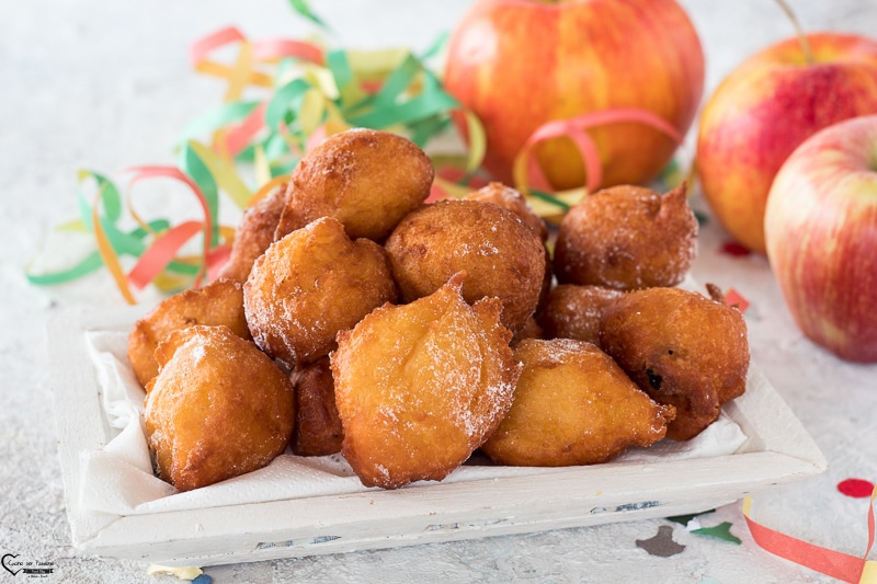 Ricotta- en appelbeignets