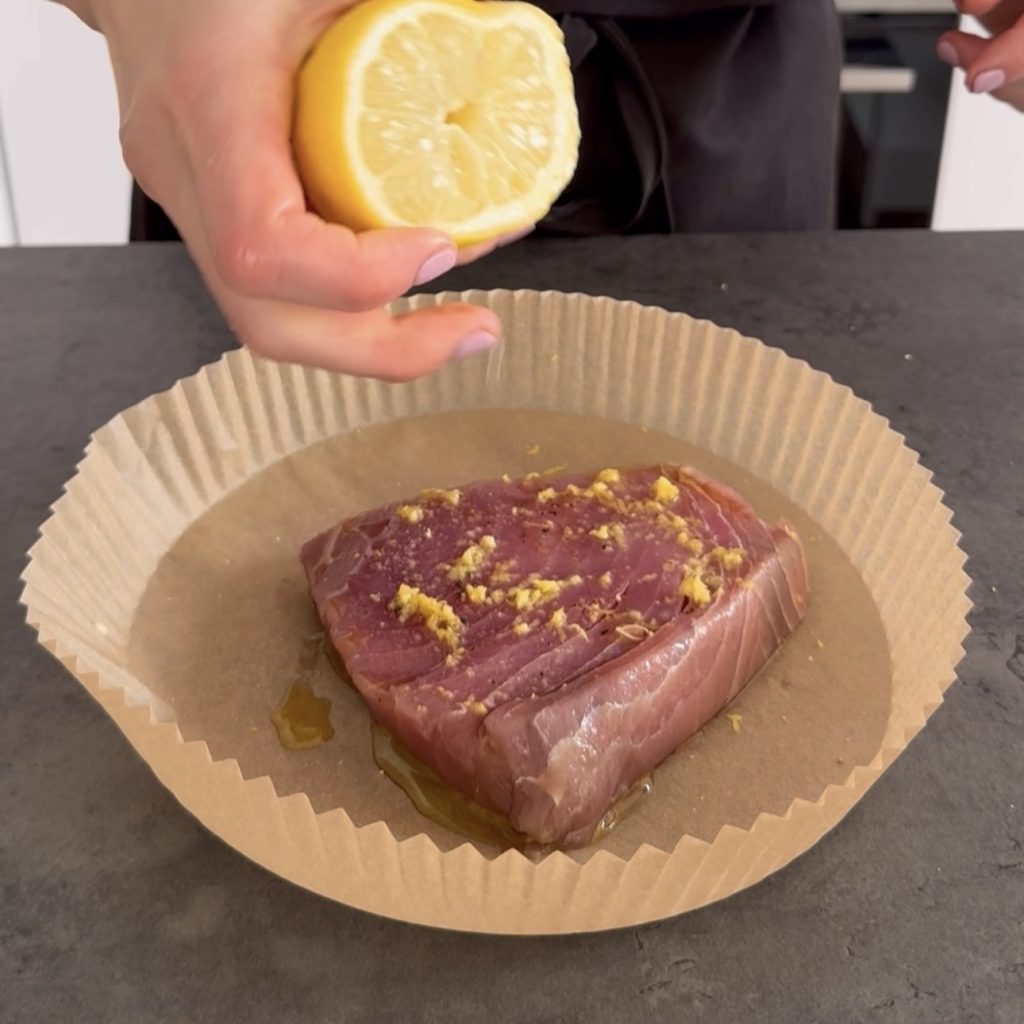 Tonijn in de heteluchtfriteuse