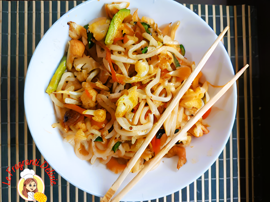 Udon Noodles met Groenten