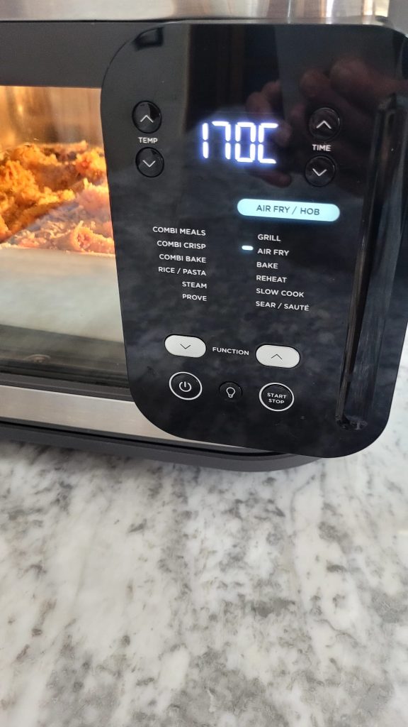 Pasta met Aubergines in de Airfryer