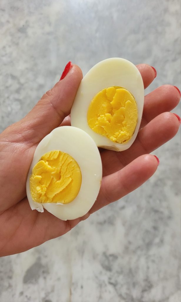 gekookte eieren in airfryer