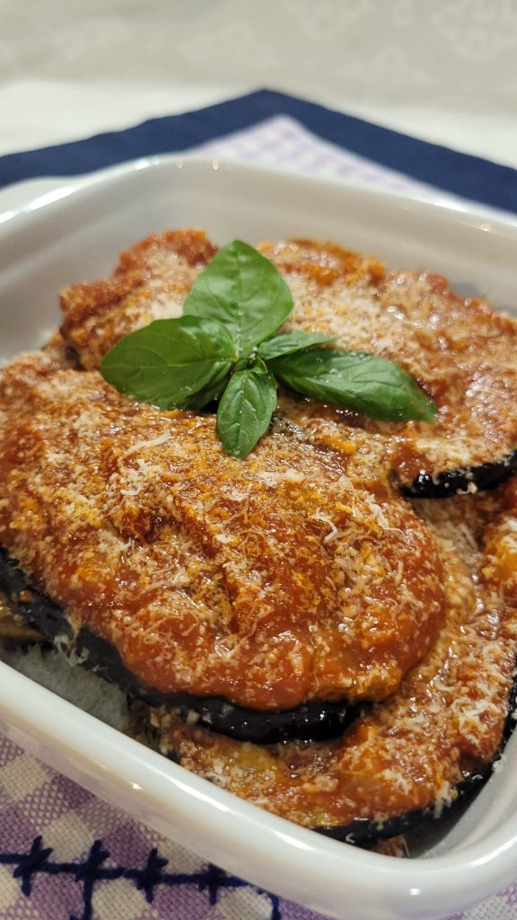 Palermitaanse Aubergine Parmigiana in de Airfryer