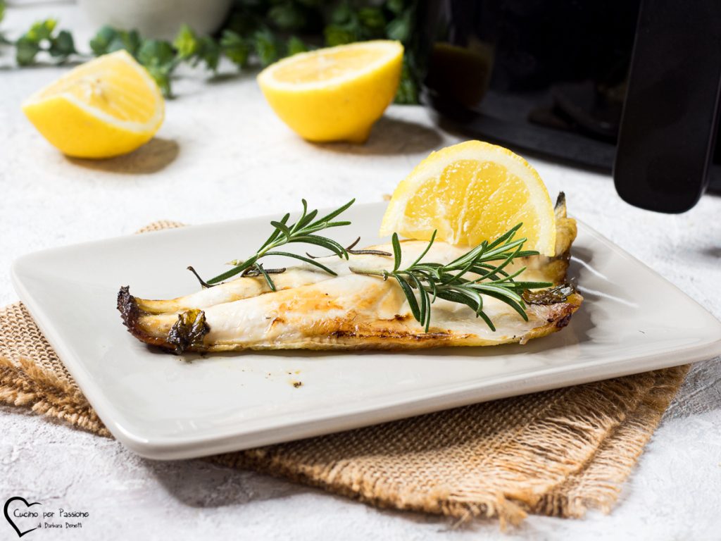 Zeeduivel in heteluchtfriteuse