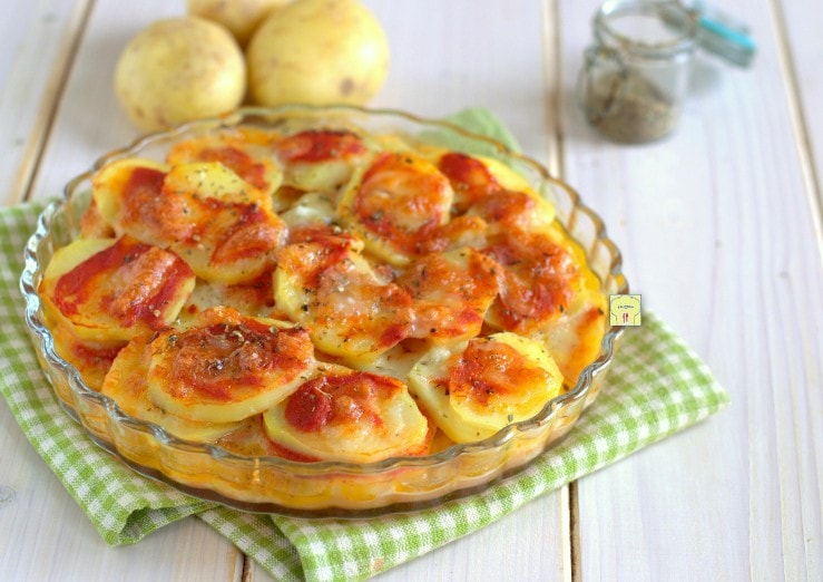 Aardappeltaart met pizzaiola