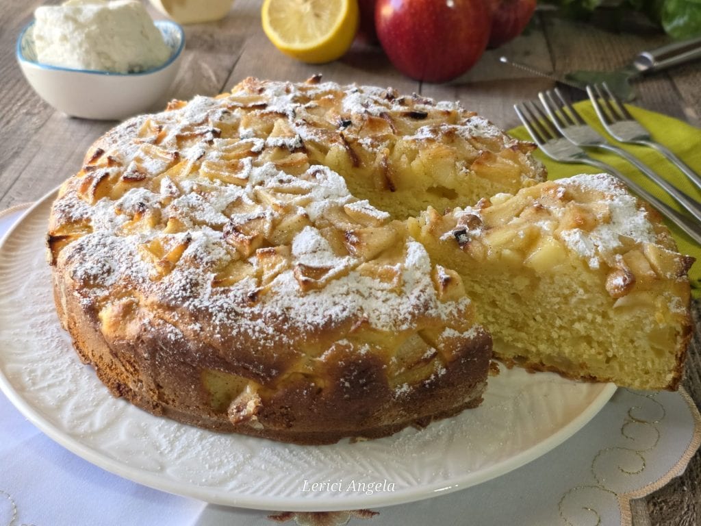 Zachte Appel- en Ricottataart