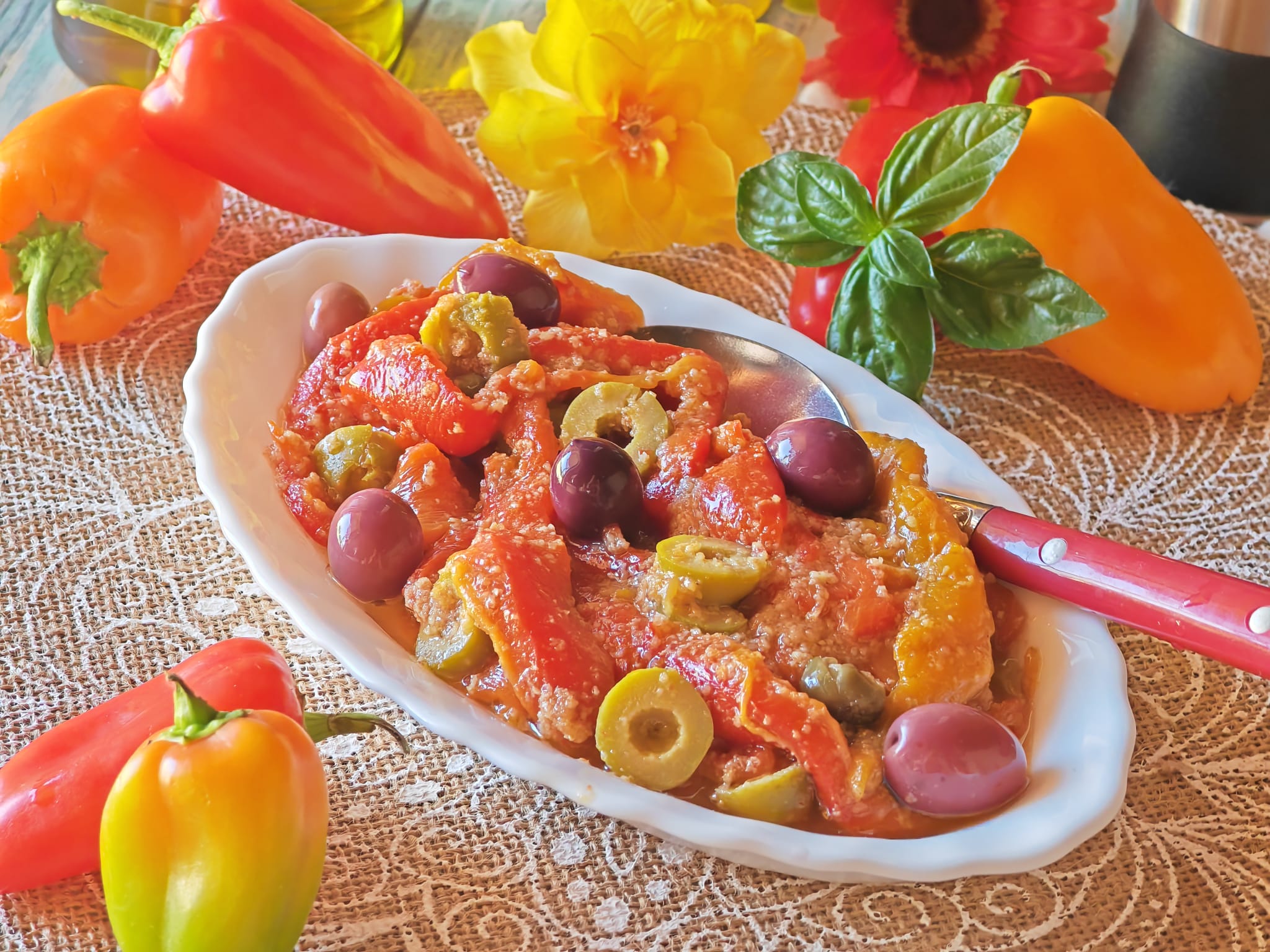 Gegratineerde Paprika’s