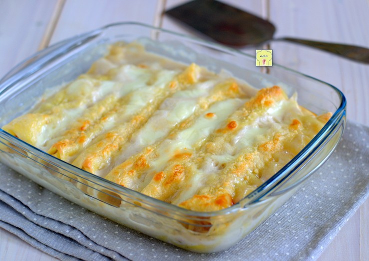 Cannelloni met aardappelen en worst