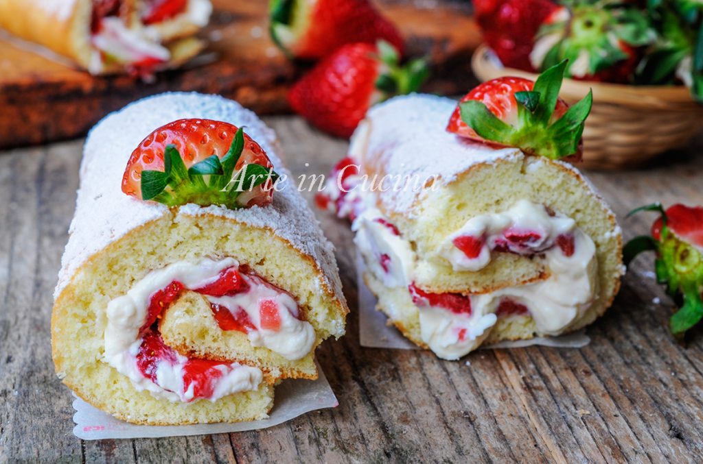 CANNOLI met AARDBEIEN en mascarpone van BISCUITDEEG