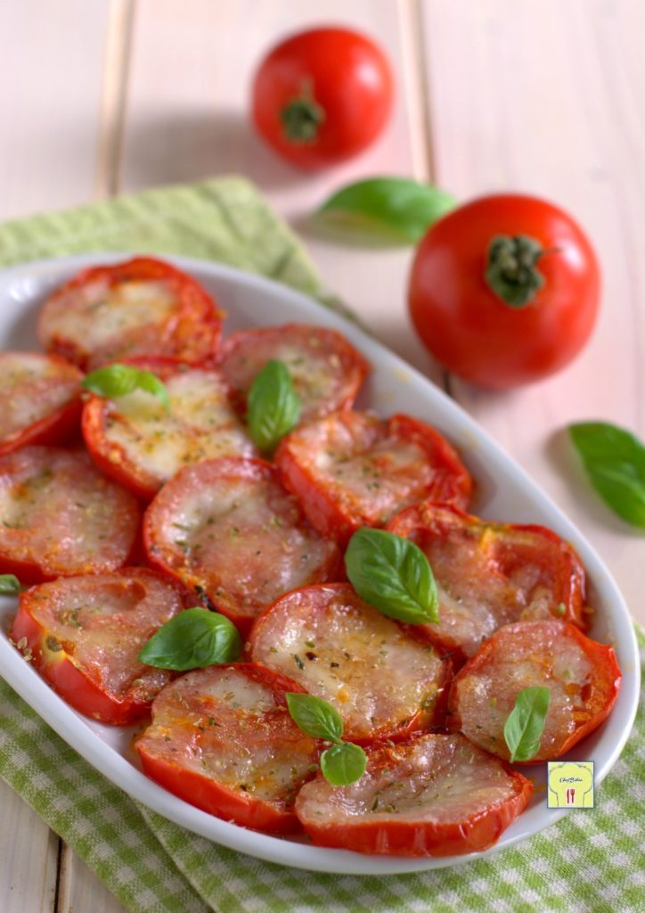 caprese tomaten uit de oven