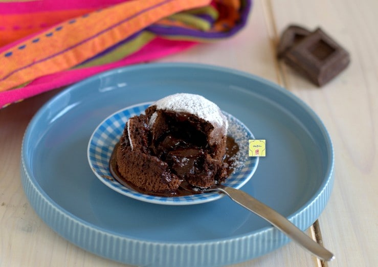 Chocolade lavacake in een airfryer