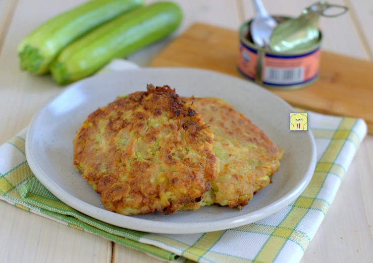 Courgette en tonijnkoteletten