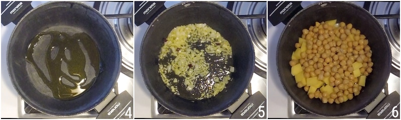 curry van kikkererwten en aardappelen met kokosmelk indiaas vegetarisch veganistisch recept met pilafrijst il chicco di mais 2 ui bakken