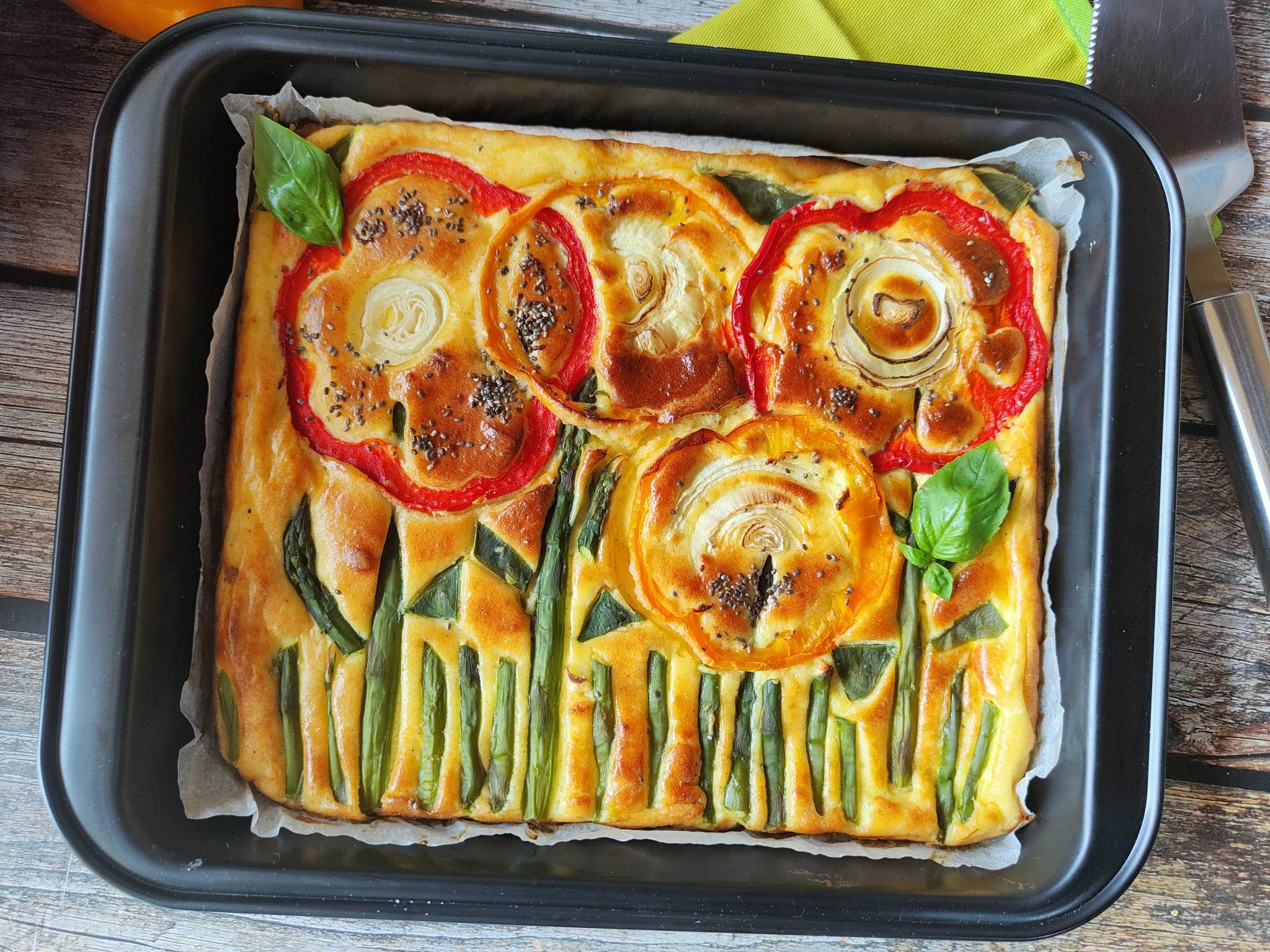 Ovenomelet met groenten