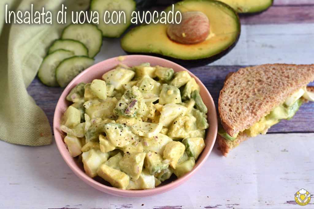 eiersalade met avocado zomers recept romige salade met eieren komkommer avocado ui il chicco di mais