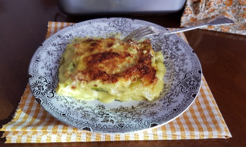 Lasagne uit de oven met asperges en bechamelsaus