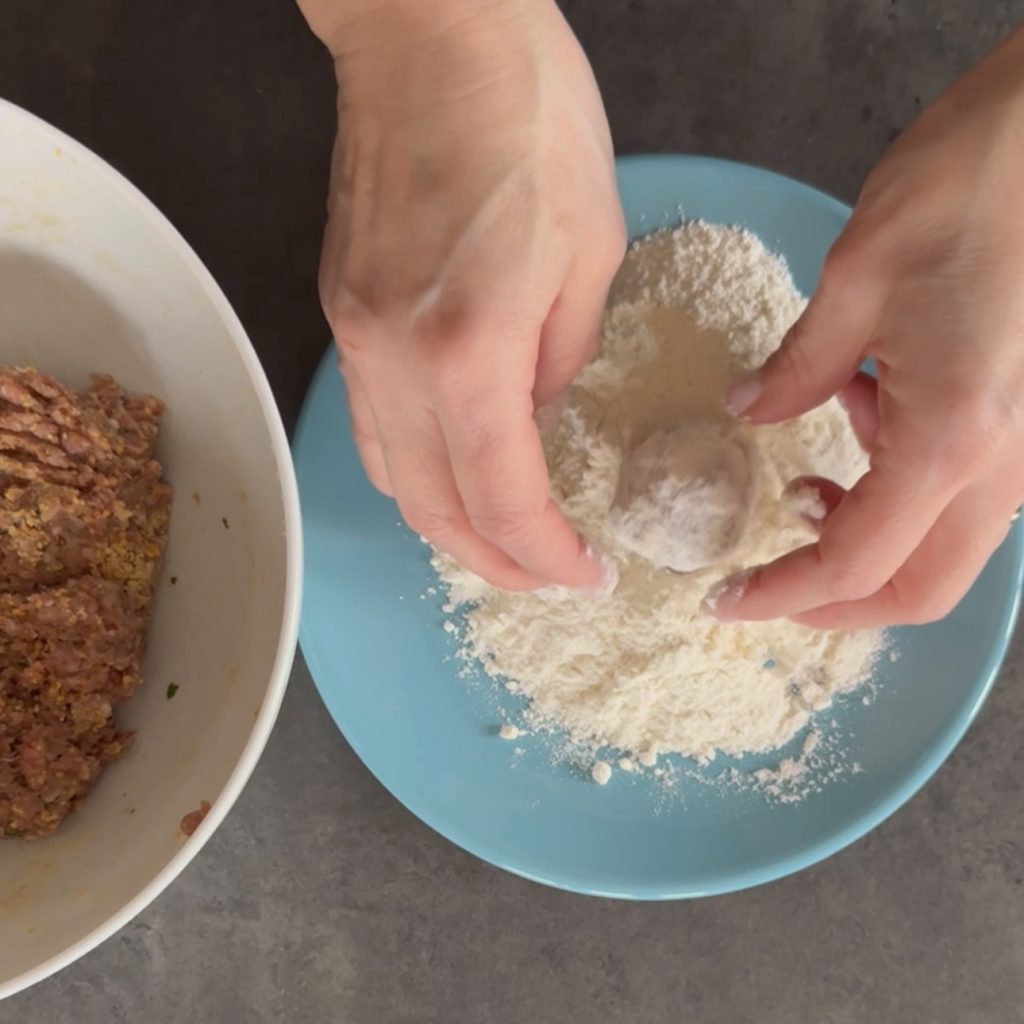 gehaktballetjes met paprika's