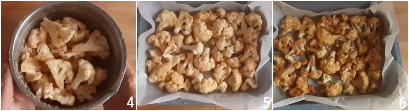 geroosterde bloemkoolroosjes met paneermeel parmezaan en specerijen snelle recept zonder de bloemkool te koken il chicco di mais 2 koken