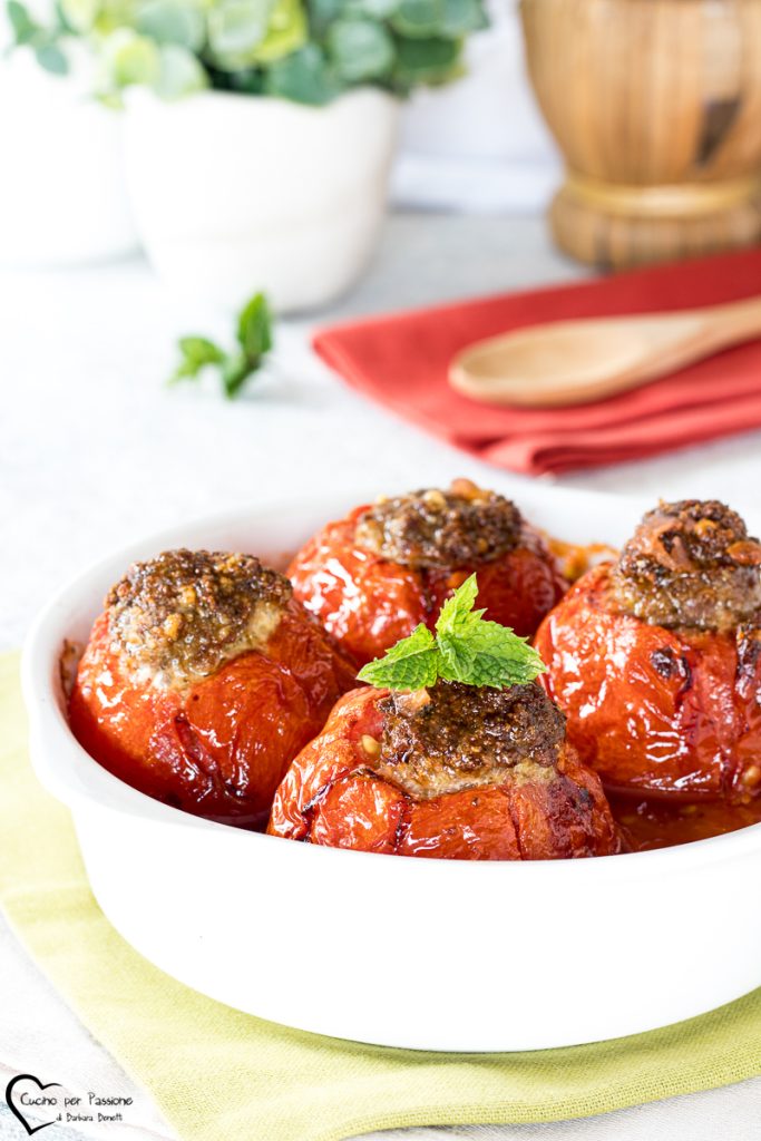 gevulde tomaten met gehakt uit de oven