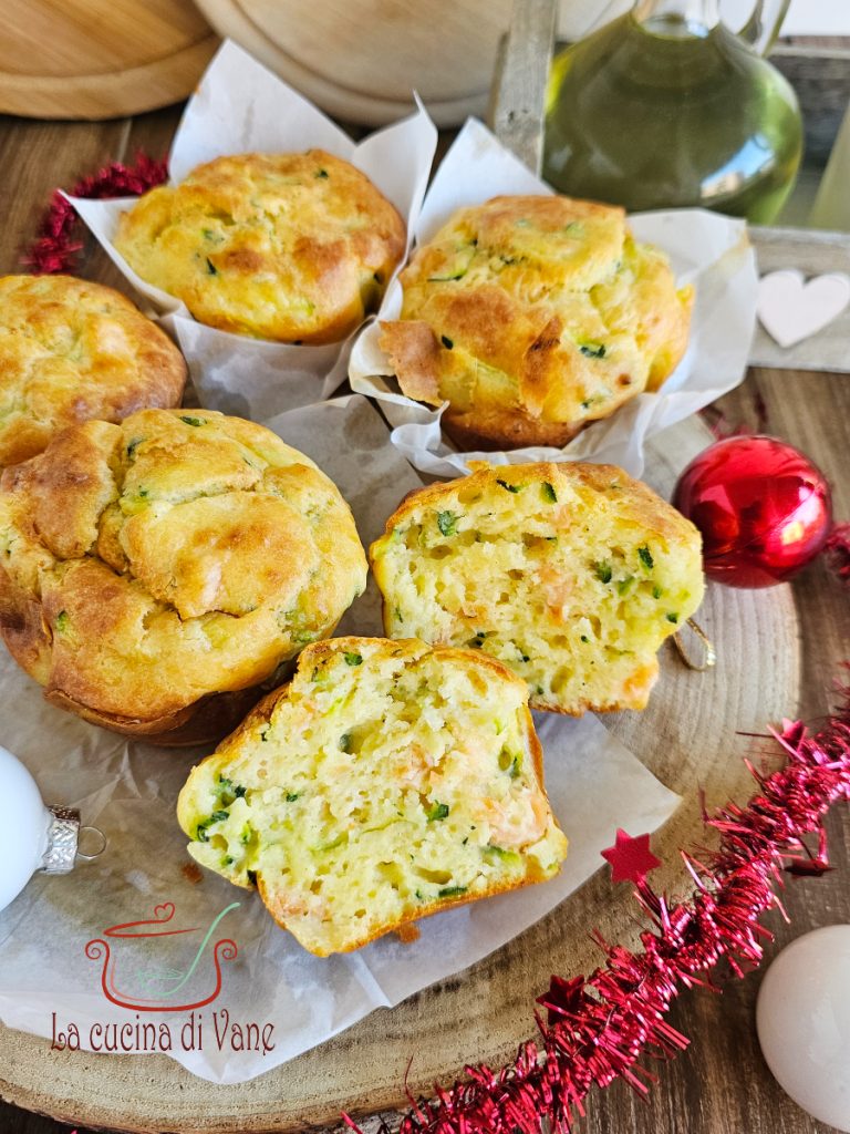 hartige muffins yoghurt courgette en zalm