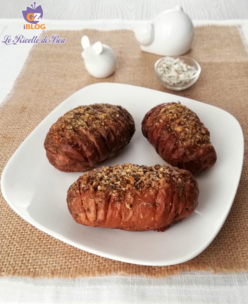 hasselback aardappelen uit de oven