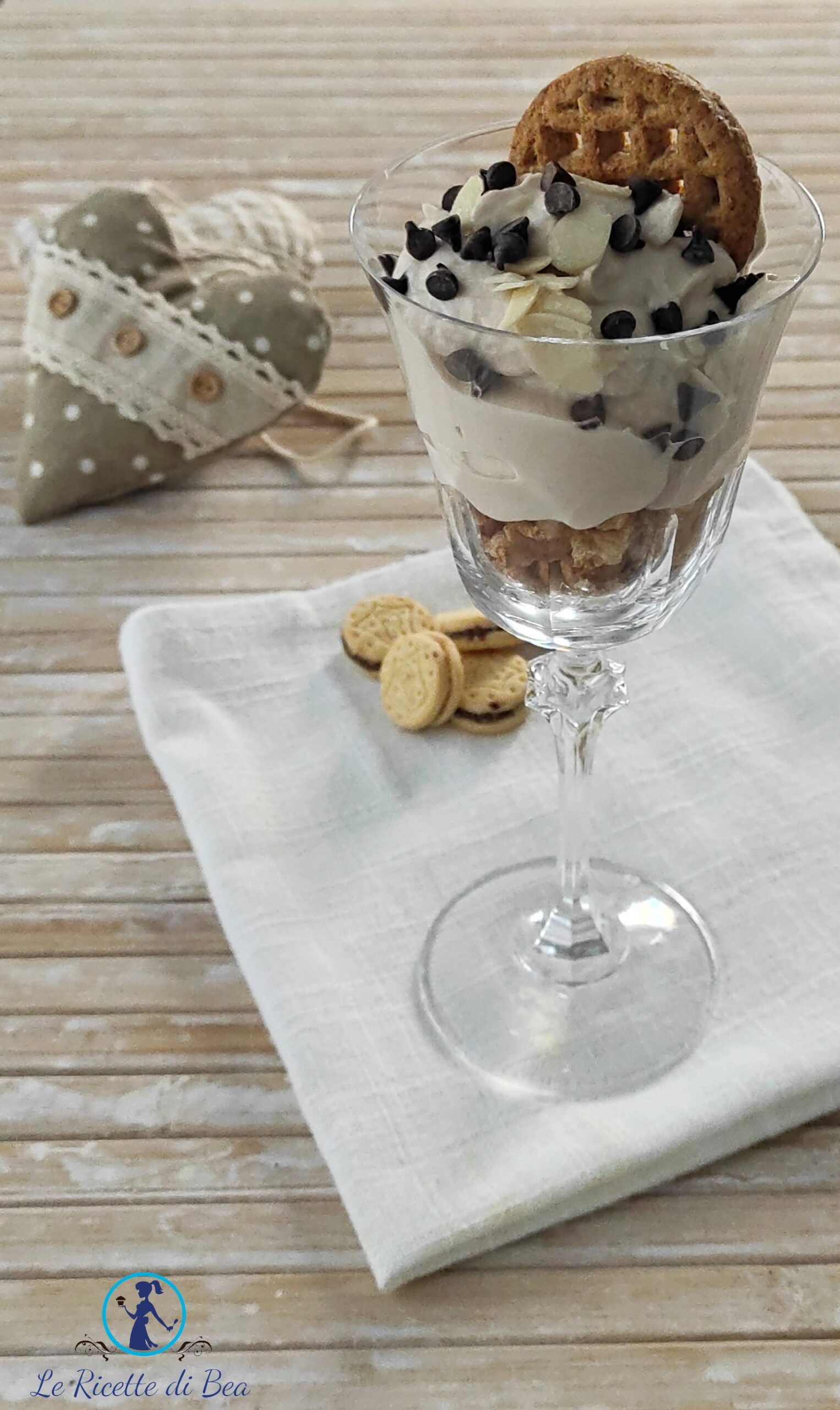 Koffiedessert in een glas