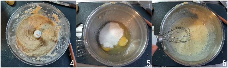 kastanje- en cacaotaart zonder bloem met gekookte kastanjes, zacht en vochtig als dessert, glutenvrij recept van il chicco di mais 2 eieren kloppen