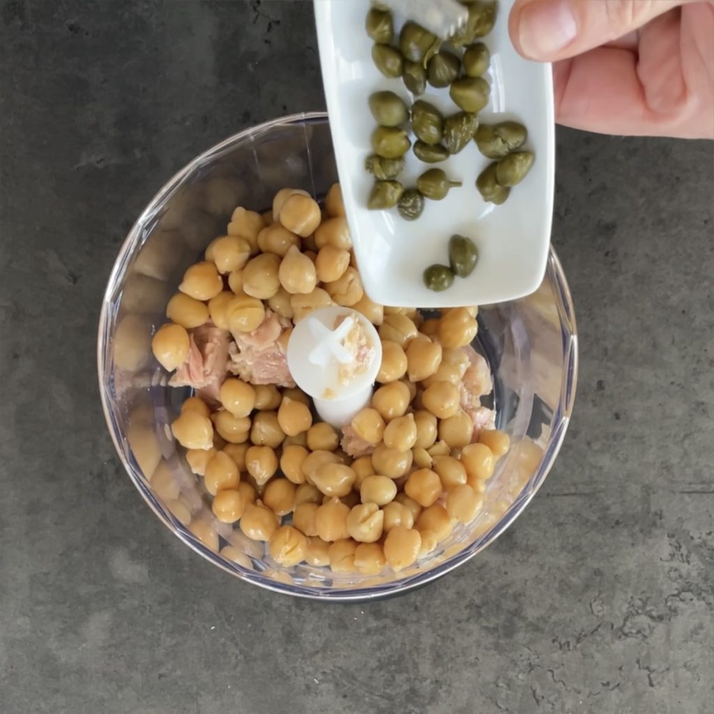 kikkererwten en tonijnballetjes